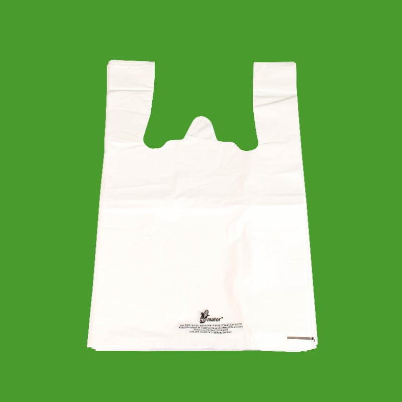 White vest carrier bags, 26 x H 45cm, 22 microns