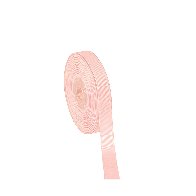 Coarse grain man-made light pink ribbon