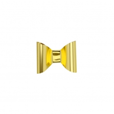 Self adhesive metallic gold coloured confetti bows - 2.5 cm diam. Box of 150