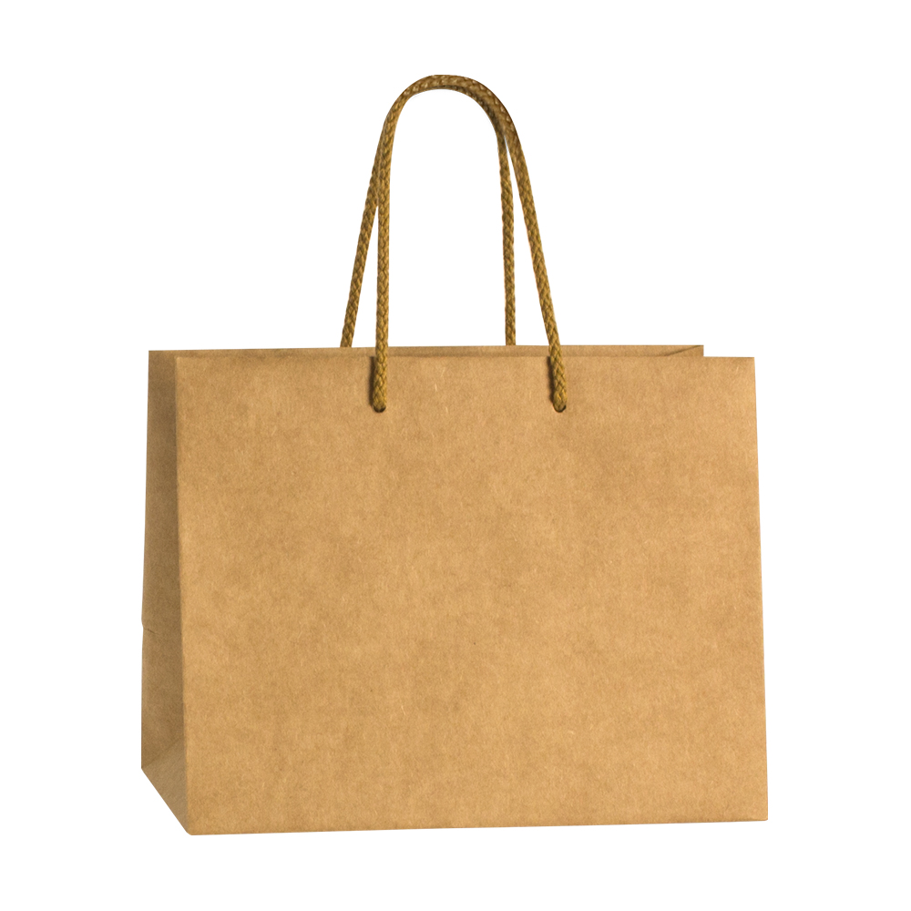 Luxury kraft paper boutique bag with cotton cord handles - 175g