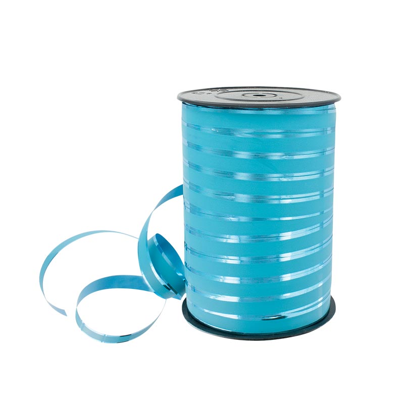 Matt and glossy turquoise gift curling ribbon
