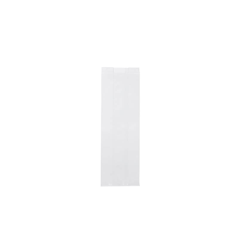 White glossy paper sachets, 10 x 5 x 31 cm, 80g (x125)