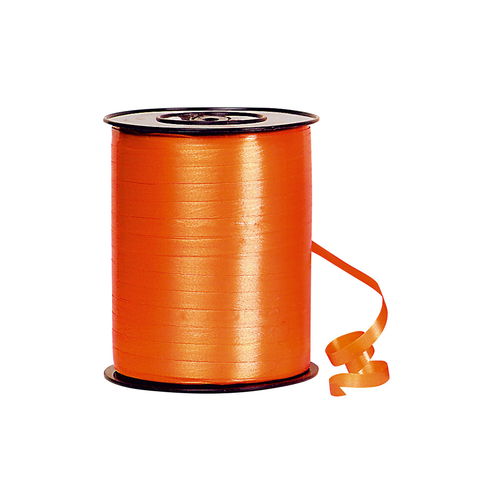 Plain orange gift curling ribbon