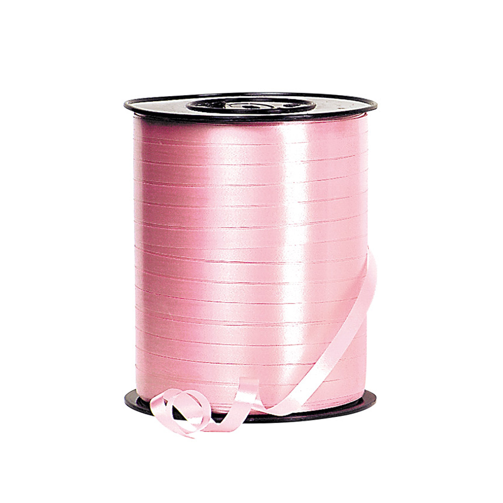 Plain pink curling gift ribbon
