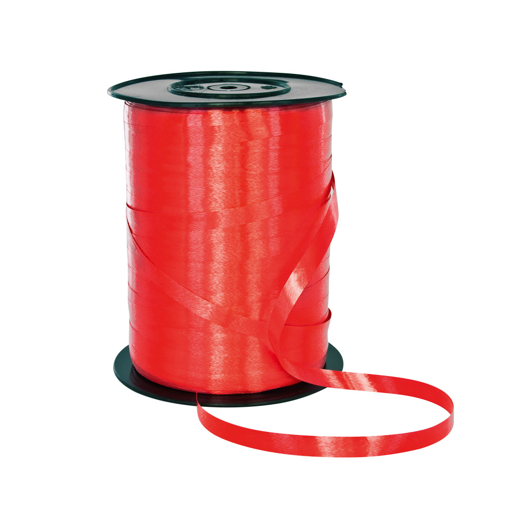 Plain red gift curling ribbon