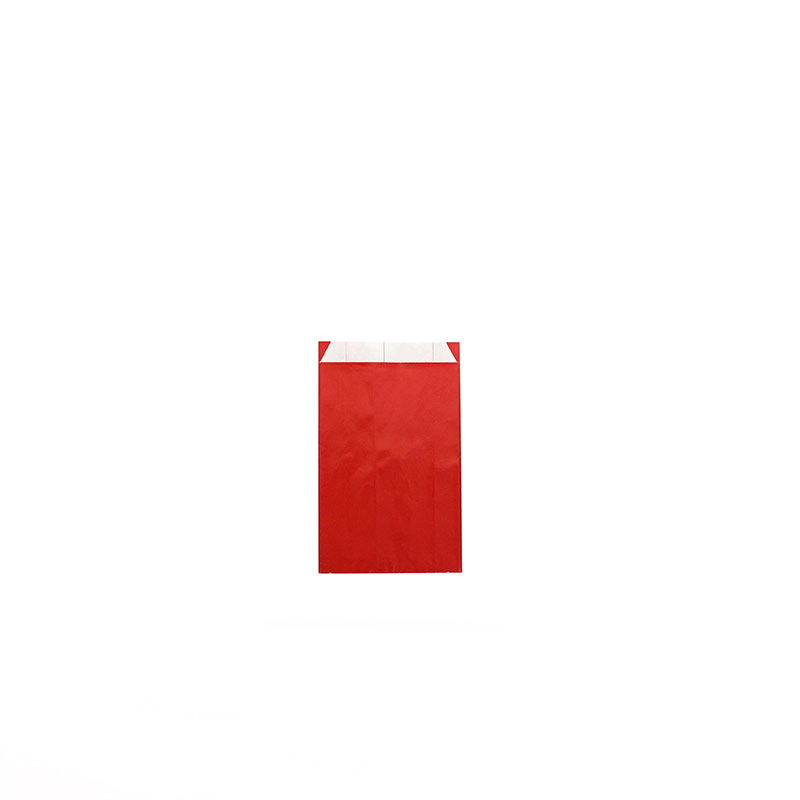 Iridescent red paper gift bags, 7 x 12cm, 70g (x125)