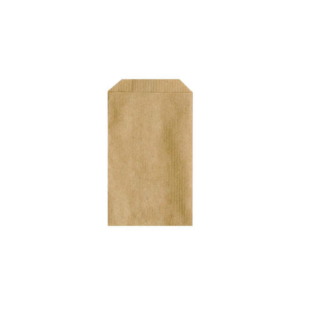 Kraft laid paper bags, 7 x 12cm, 60g (x125)
