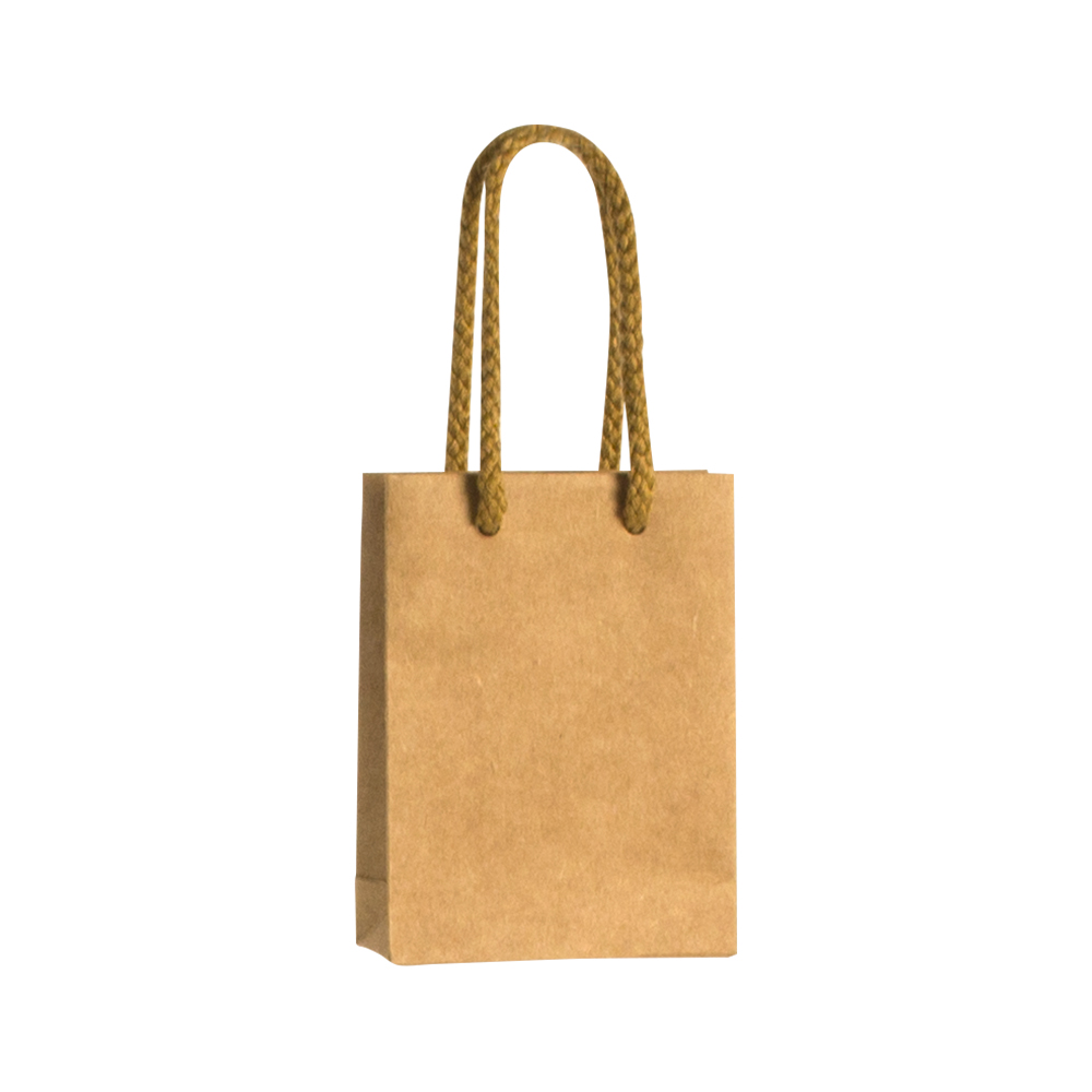 Luxury kraft paper boutique bag with cotton cord handles - 175g