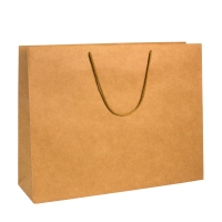 Luxury kraft paper boutique bag with cotton cord handles - 200g