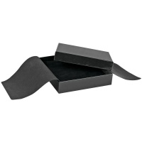 Glossy black card necklace box