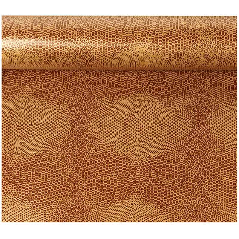 Papier cadeau marron motif lézard, 0,70 x 25m, 80g