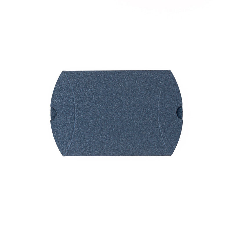 Iridescent navy blue pillow boxes, 290g - 7 x 7.5 x 2.3cm