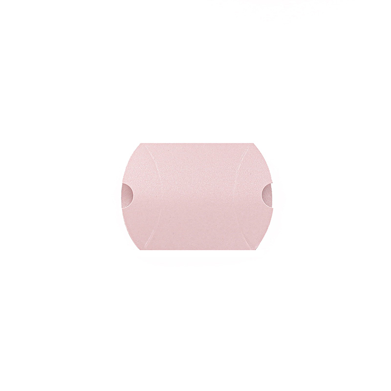 Iridescent pink cardboard pillow boxes, 290g - 4 x 6 x 2cm