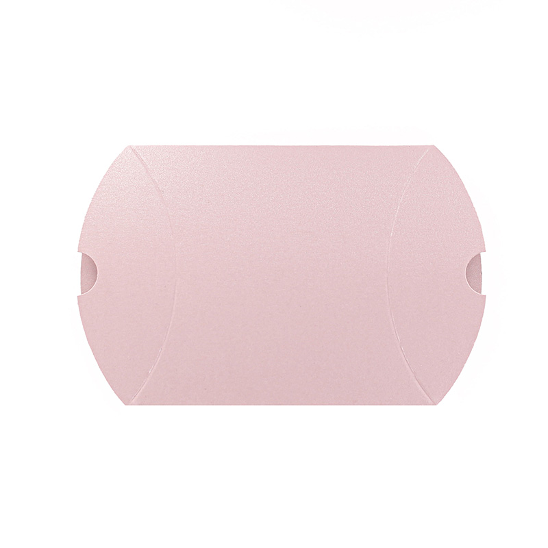 Iridescent pink cardboard pillow boxes, 290g - 8 x 10 x 3.5cm