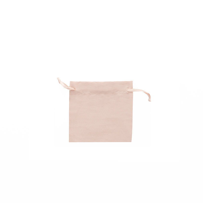 100% cotton antique pink pouches with matching satin ribbon drawstrings 7 x 7cm
