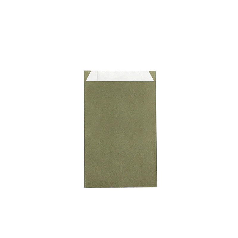 Iridescent khaki paper gift bags, 12 x 4.5 x 20cm, 70g (x250)