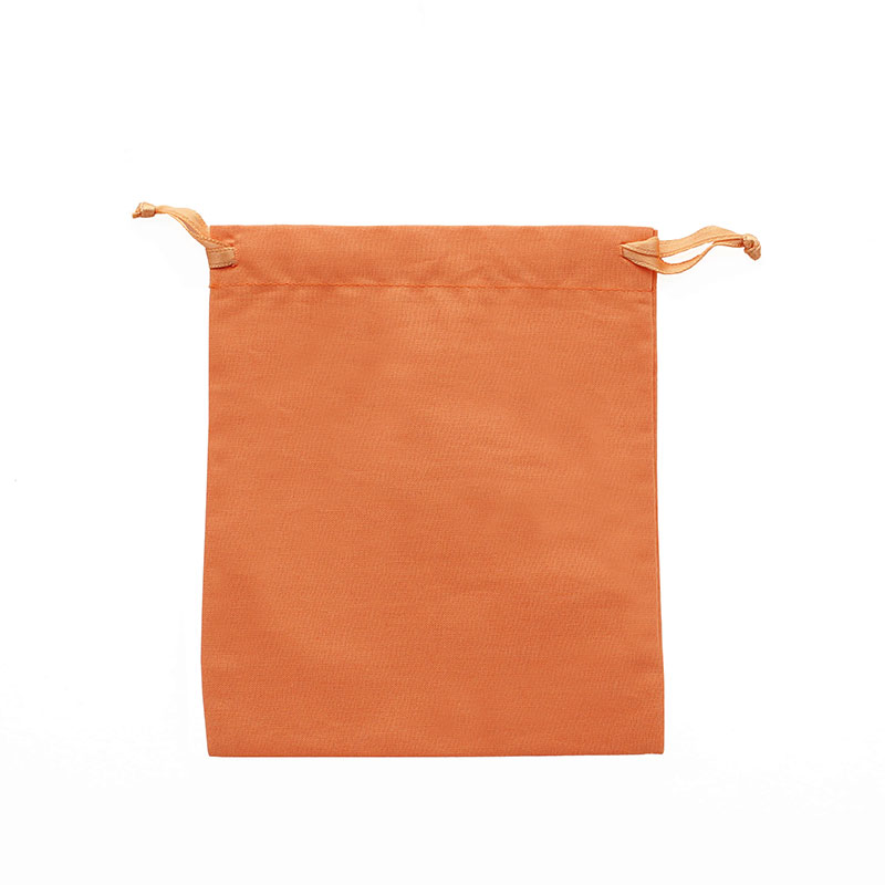 100% cotton terracotta pouches with matching satin ribbon drawstrings 12 x 14cm