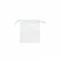100% cotton pouches with white drawstrings, 12 x 14 cm (x5)