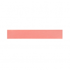 Coarse grain man-made coral coloured ribbon