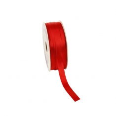 Red satin-finish ribbon