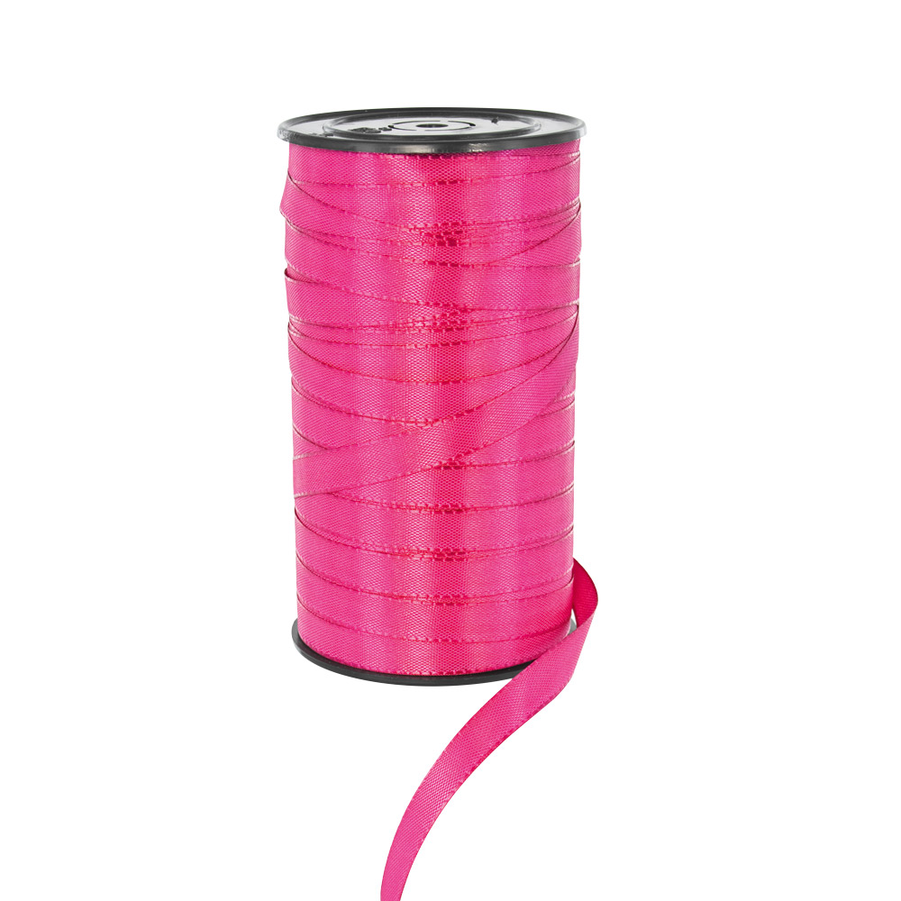 Fuchsia coloured taffeta style gift ribbon