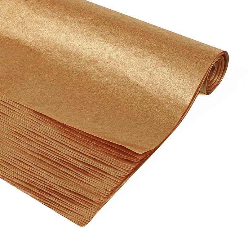 Copper metallic finish tissue paper