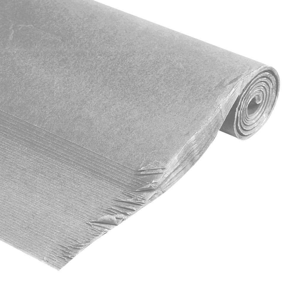 Metallic silver-coloured tissue paper