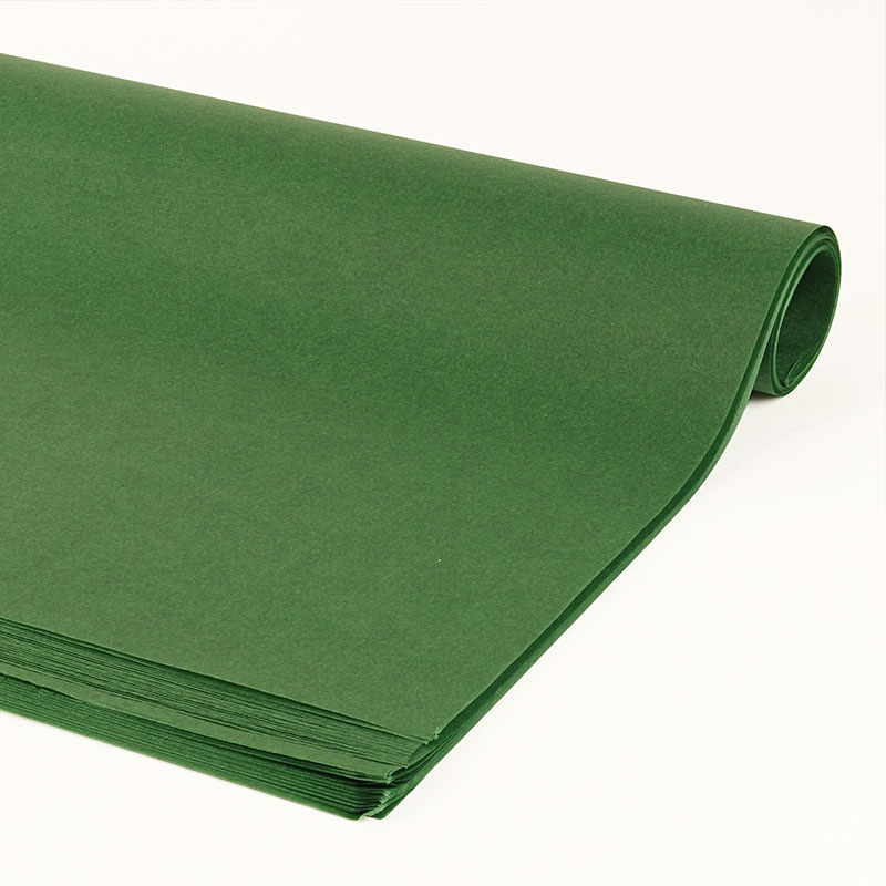 Papier de soie vert sapin 50x75cm de 240 feuilles
