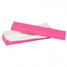 Fuchsia satin finish card ring box