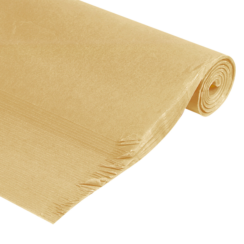 Straw coloured tissue paper