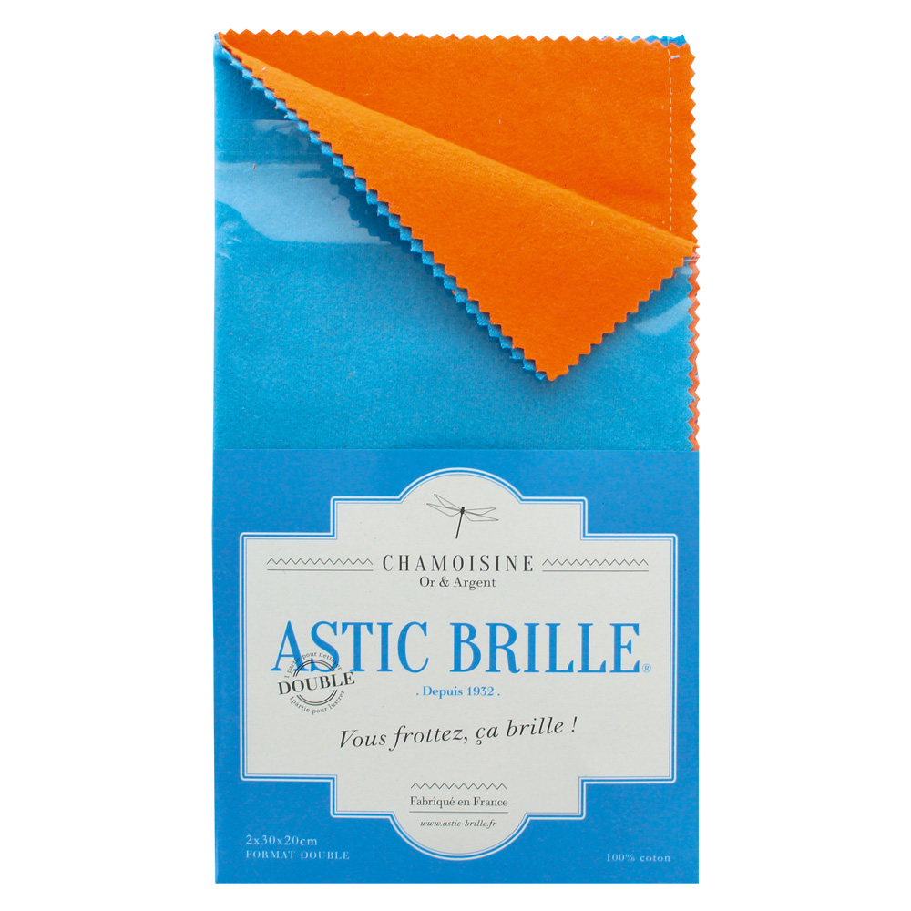Double Astic Brille polishing cloth
