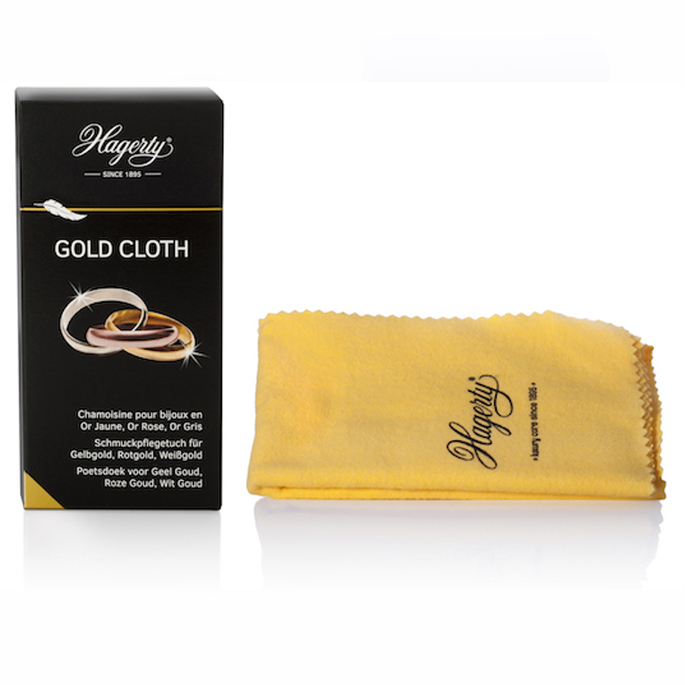 Box of 12 Gold Cloth for polishing by Hagerty