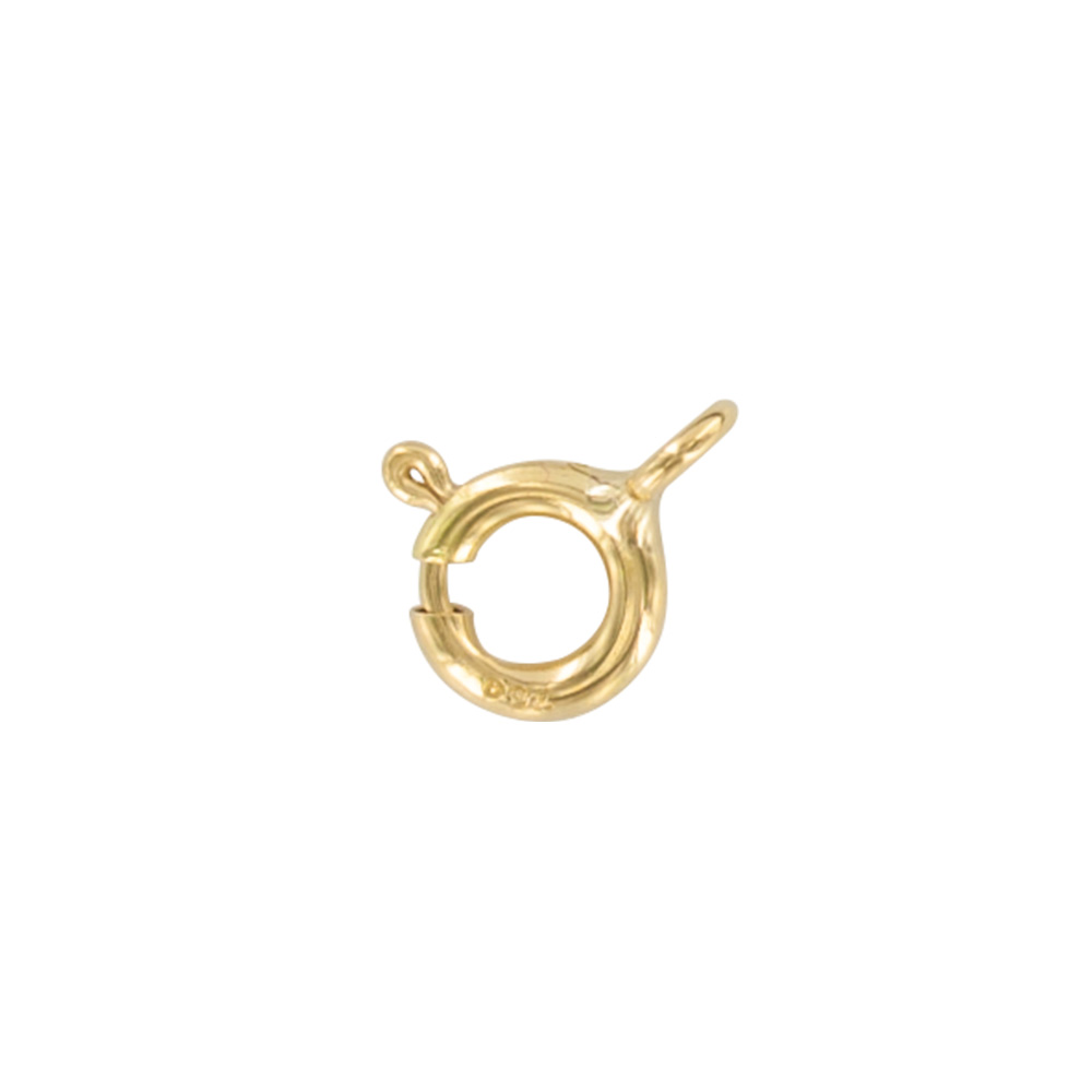 18 ct gold bolt ring clasp - 5.5mm