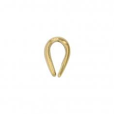 18ct gold bail, oval rounded form 5.5x6.2mm