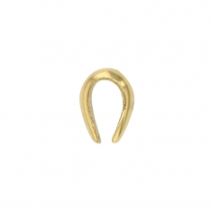 18ct gold bail, oval rounded form 6.1x7mm