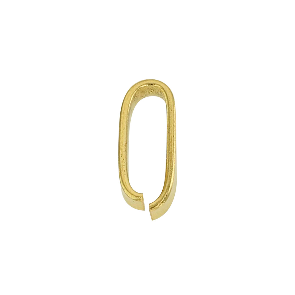 18ct gold flat wire bail, 7.5mm