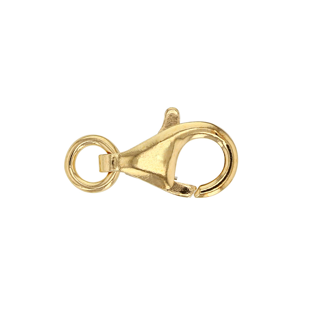 18ct gold trigger clasp with jump ring - 9mm