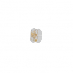Small 18ct gold ear backs with silicone surround 4.8mm