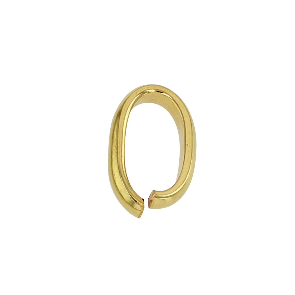 Thick 18ct gold flat innerside bail, 7mm