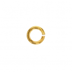 Yellow 4.5mm 18ct gold jump ring, wire diametre 1.0mm