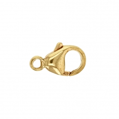 9 ct trigger catch with fixed ring, 13mm