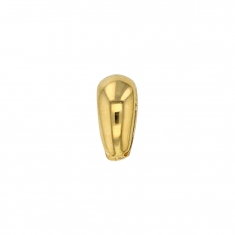 9ct gold bail, 5.5 x 6.2mm - oval rounded form