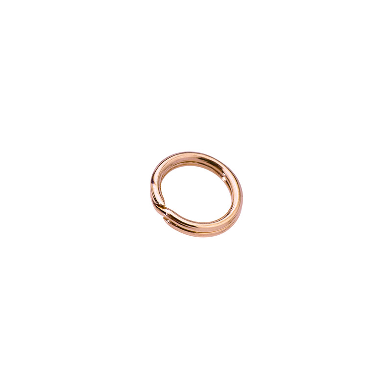 Rose-gold plated split rings