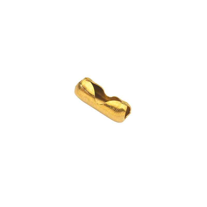 Gold coloured metal clasps for ball chains