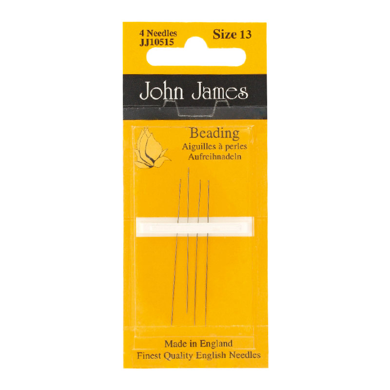 Pack of 4 bead-threading needles