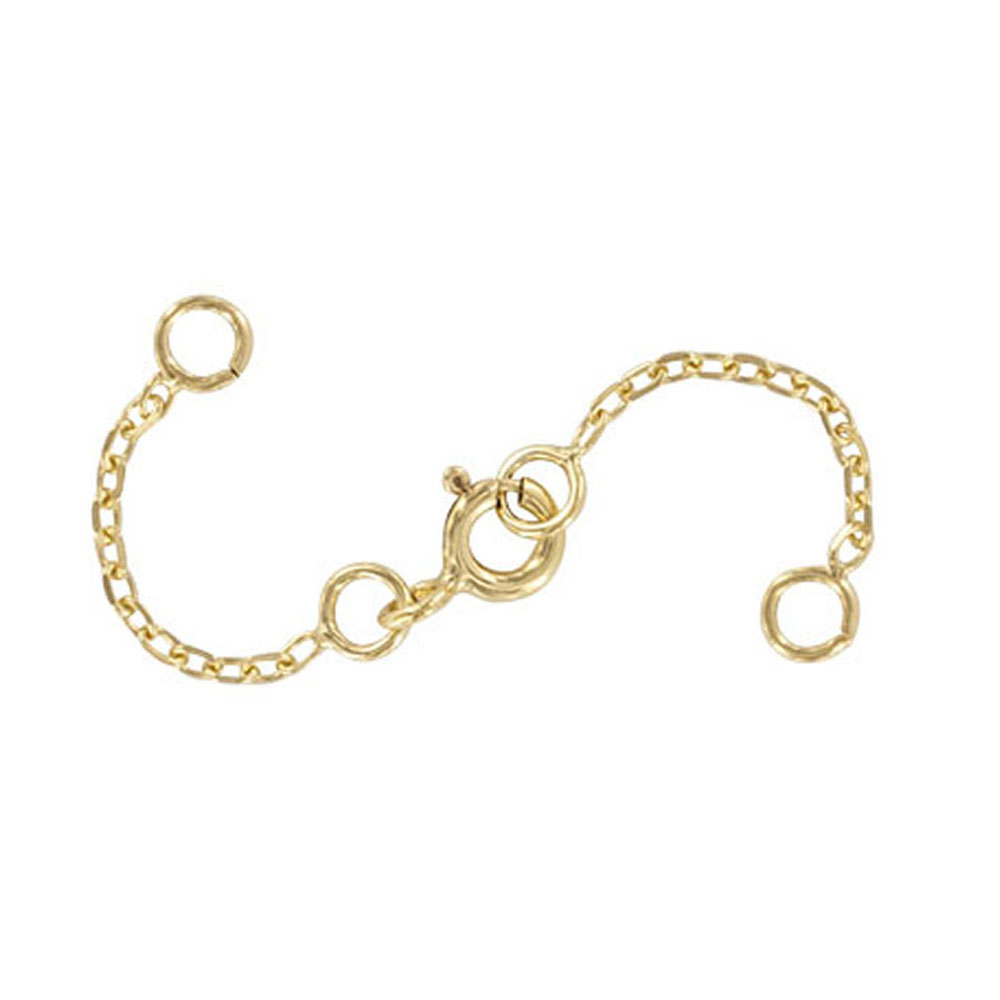 Gold plated double safety chain