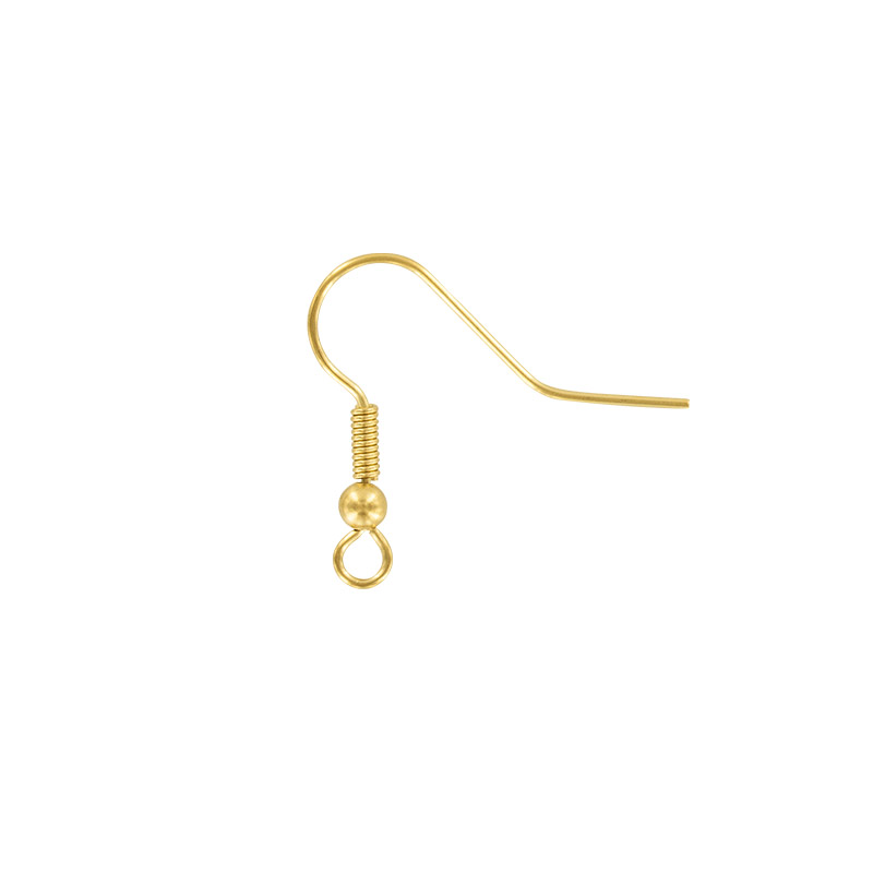 Gold plated ear hooks