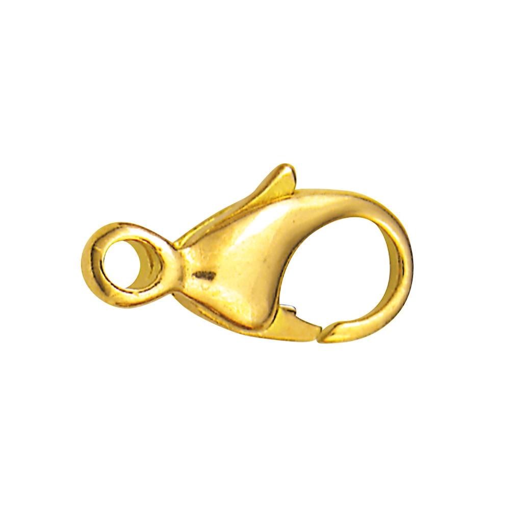 Gold plated lobster claw trigger catch