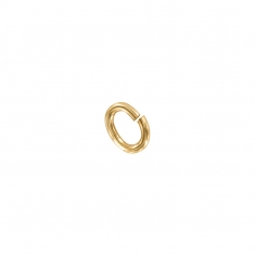 Gold plated oval jump rings
