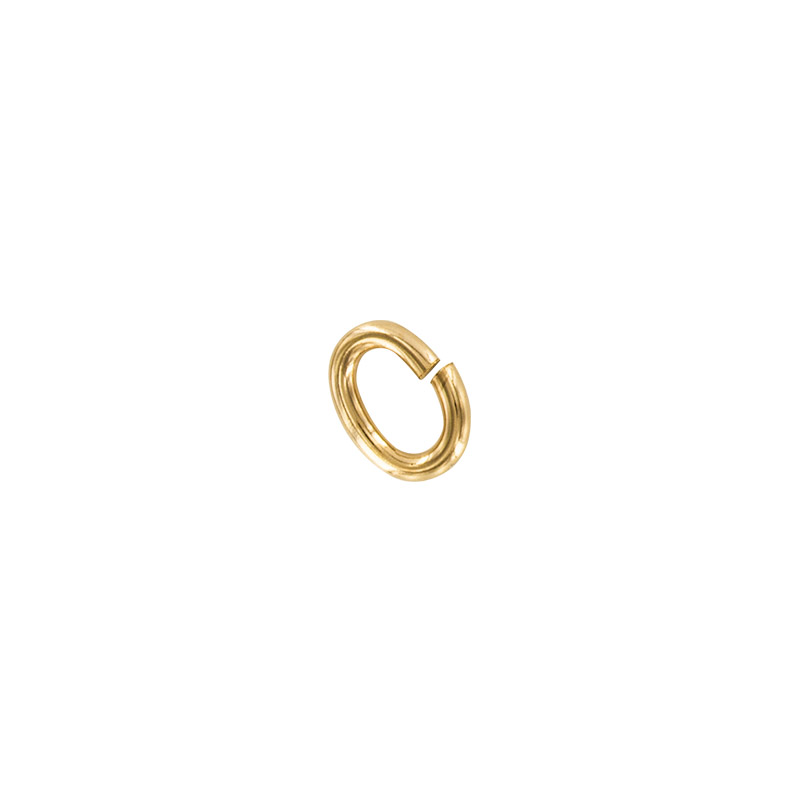 Gold plated oval jump rings